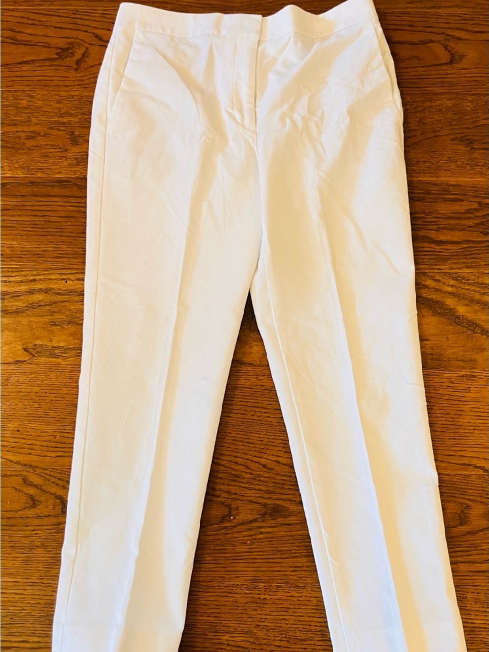 Ann Taylor White Tailored Dress Pants